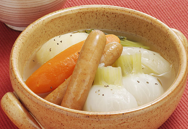 かぶとソーセージのやさしいポトフの写真